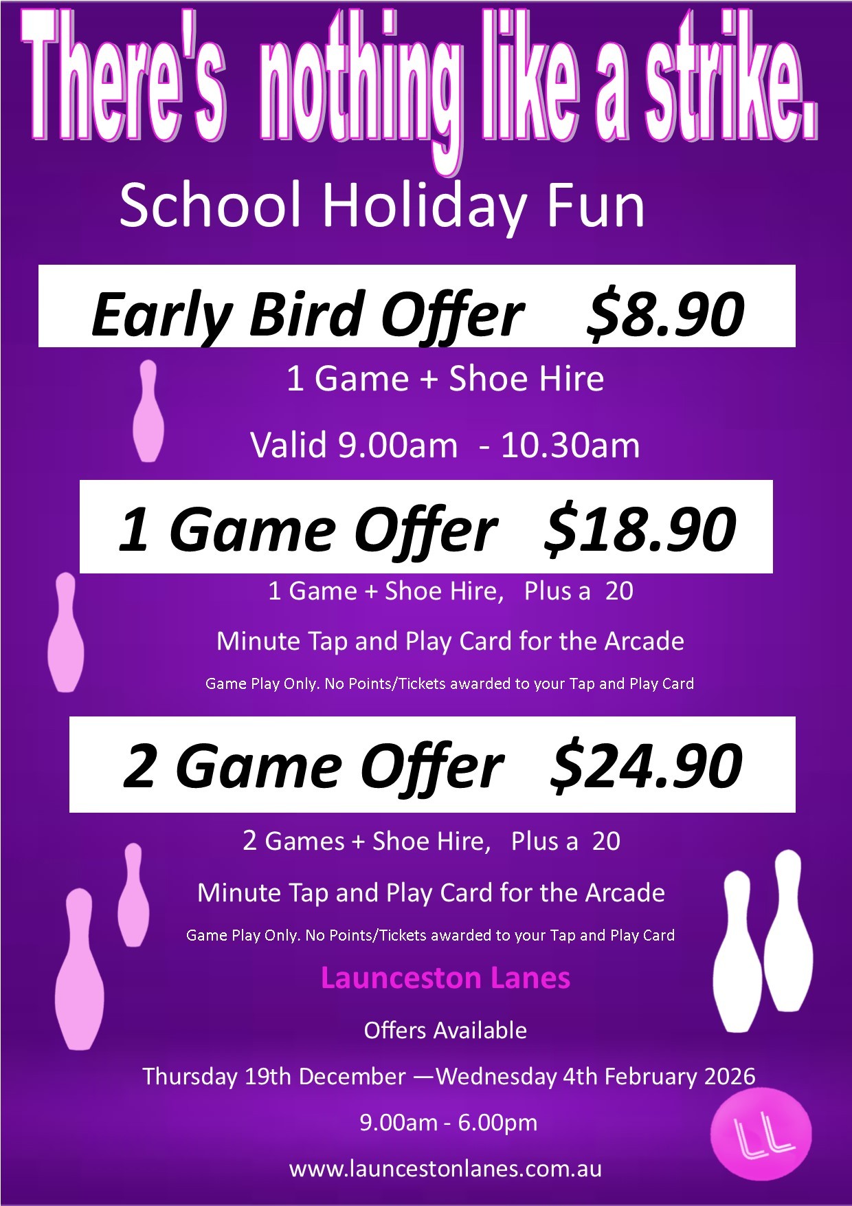 There’s nothing like a STRIKE, School Holiday Fun!