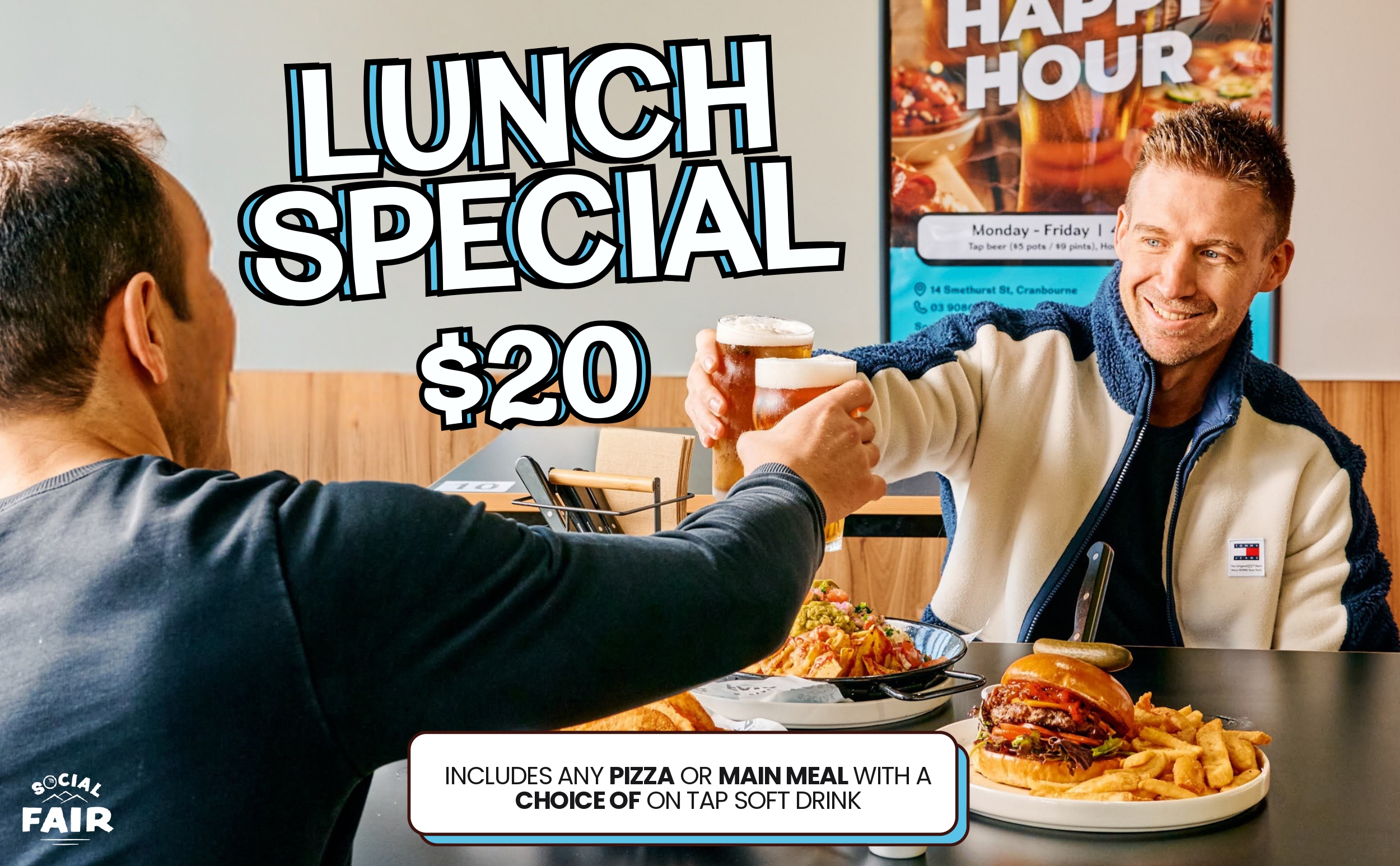 $20 Lunch Special at Social Fair Cranbourne
